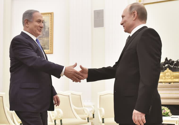 &ldquo;מפגש חשוב ביותר&quot;. נתניהו ופוטין, בחודש שעבר. צילום: רויטרס