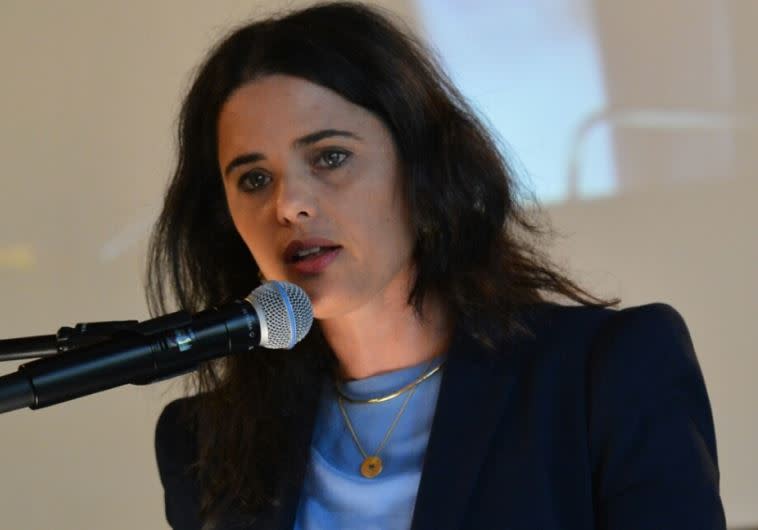 ביקורת על המשטרה. השרה איילת שקד. צילום: יוסי זלינגר