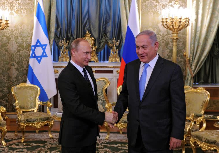 פגישת נתניהו ופוטין במוסקבה. צילום: רויטרס