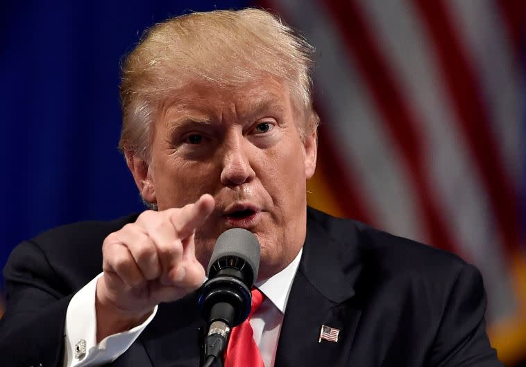 מסתייג מהקמת מדינה פלסטינית, דונלד טראמפ. צילום: רויטרס