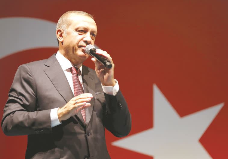 ניסו להדיח אותו. הנשיא ארדואן. צילום: רויטרס