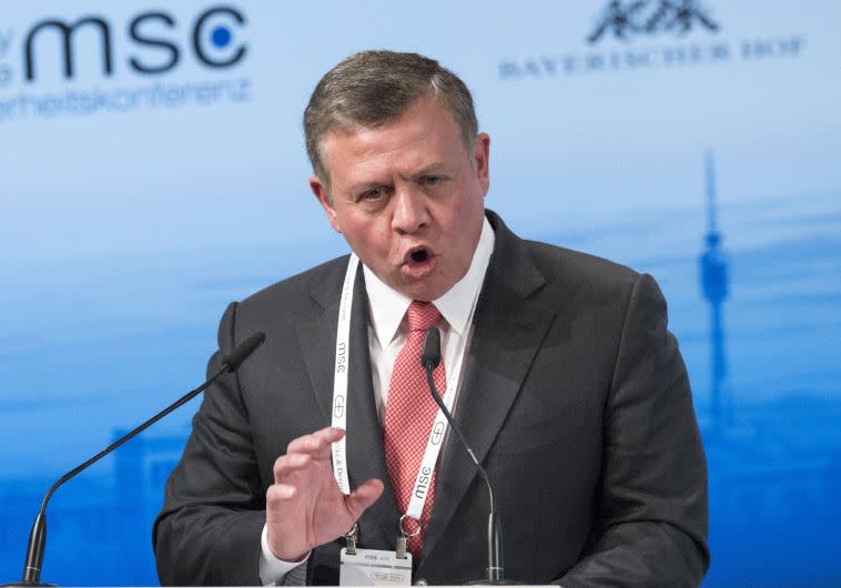 עבדאללה מלך ירדן. צילום: AFP 