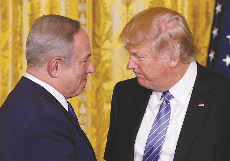 כל אחד ראה עולם אחר&quot;. דונלד טראמפ ובנימין נתניהו, צילום: רויטרס&quot;