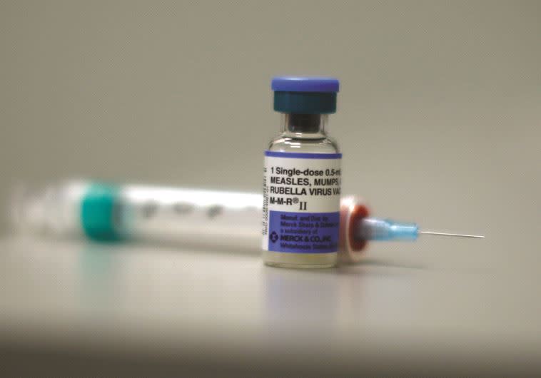 חיסון נגד חצבת. צילום: רויטרס