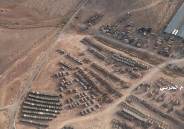 ריכוז כוחות בגבול של סוריה עם ירדן. צילום מסך