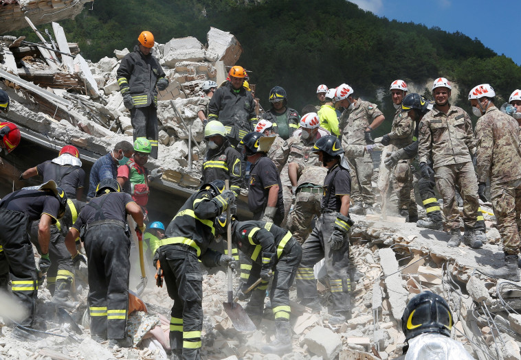 הרס לאחר רעש האדמה באיטליה. צילום: רויטרס