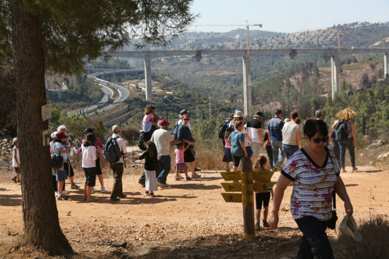 מטיילים בירושלים. צילום: יוסי זמיר, קק"ל