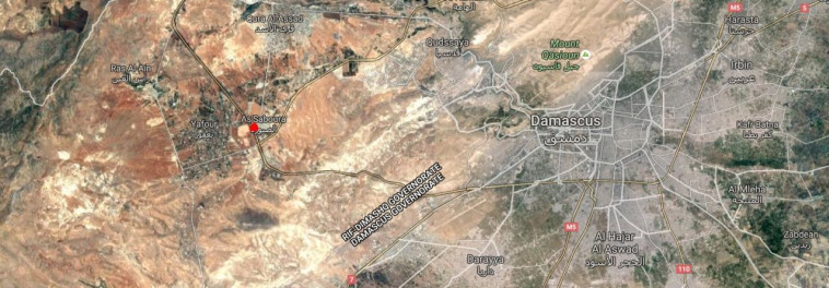מיקום התקיפה נגד בסיס צבא אסד על פי התקשורת הערבית