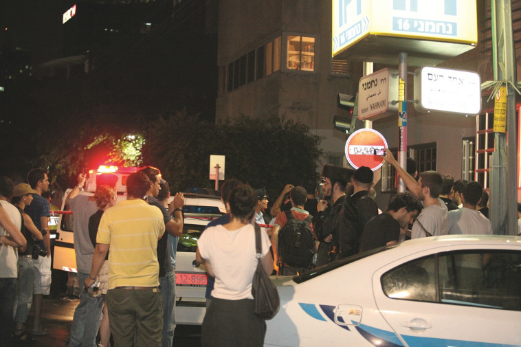 זירת הרצח בבר נוער. צילום: אלוני מור