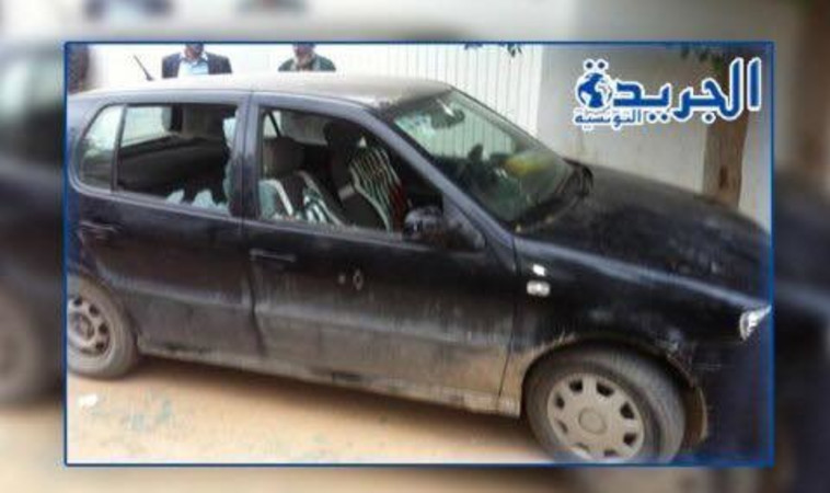 רכבו של מוחמד א-זווארי "מרוסס" בכדורים. צילום: התקשורת הערבית