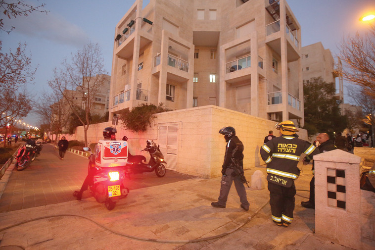 זירת הרצח וההתאבדות בירושלים. צילום: מרק ישראל סלם