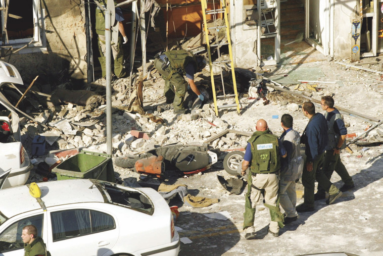 זירת ניסיון החיסול של זאב רוזנשטיין בדצבמר 2003