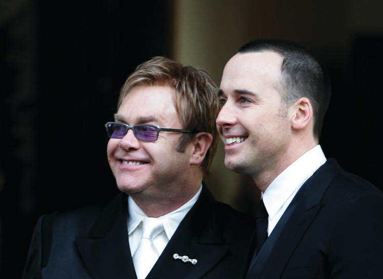 החתונה של אלטון ג'ון ודיוויד פרניש. רויטרס 