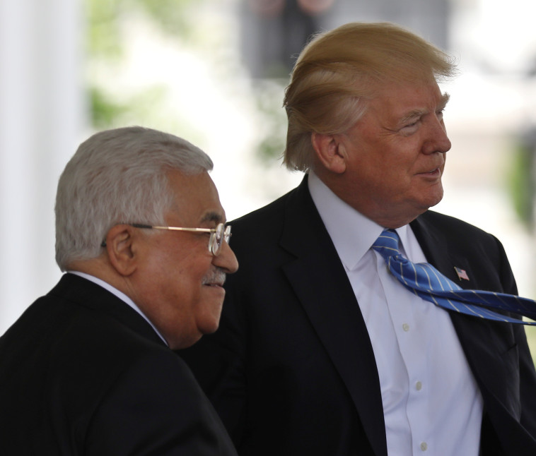 דונלד טראמפ, אבו מאזן. צילום: רויטרס