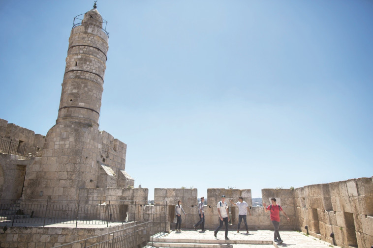 "יוצרים תהילים". מגדל דוד, צילום: יונתן זינדל, פלאש 90