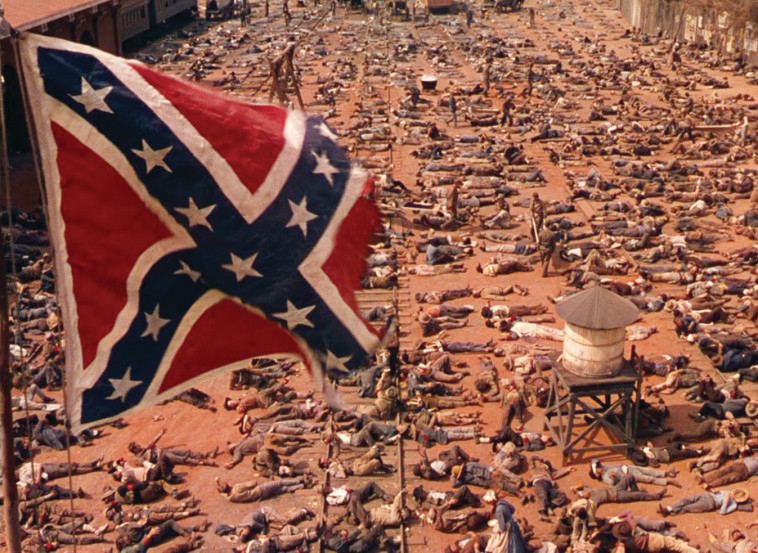 סצנה המתארת את מלחמת האזרחים ב&quot;חלף עם הרוח&quot; צילום: IMDB