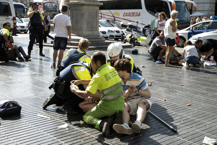 הפיגוע בברצלונה. צילום: גטי אימג'ז