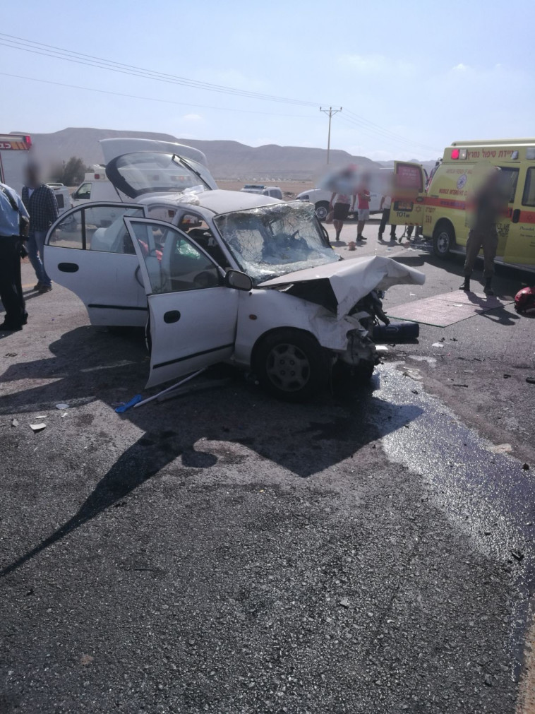 תאונת הדרכים בבקעת הירדן. צילום: דוברות המשטרה