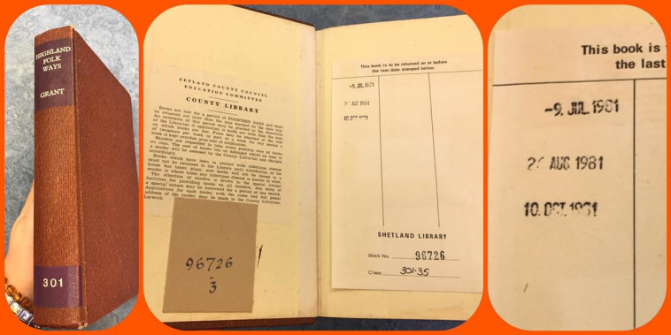 הספר האובד הוחזר לספריה לאחר 36 שנים. צילום: פייסבוק