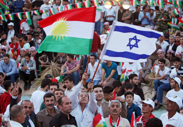ברית סמויה-גלויה. דגל ישראל בכורדיסטן, צילום: רויטרס