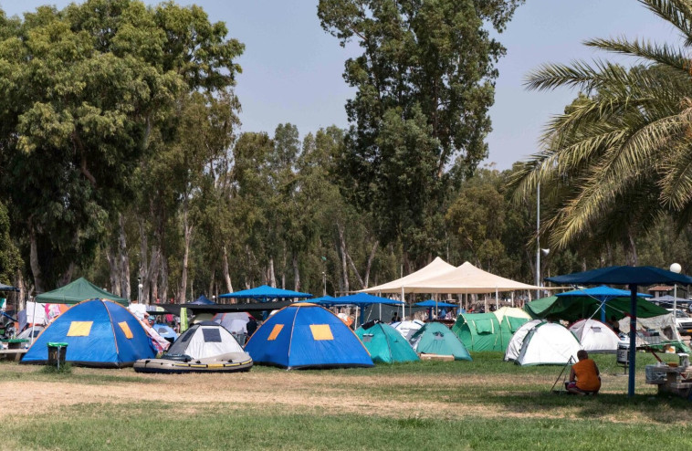 אוהל בכנרת (צילום: רשות הכנרת)