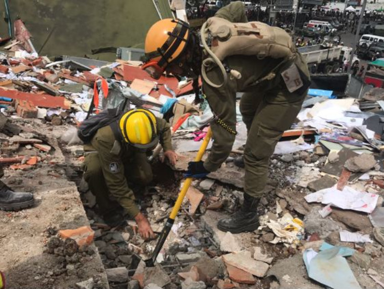 משלחת הסיוע הישראלית במקסיקו. צילום: דובר צה"ל