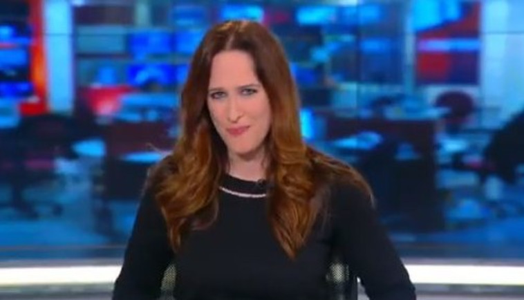 יונית לוי במשדר הפרידה מערוץ 2. צילום מסך