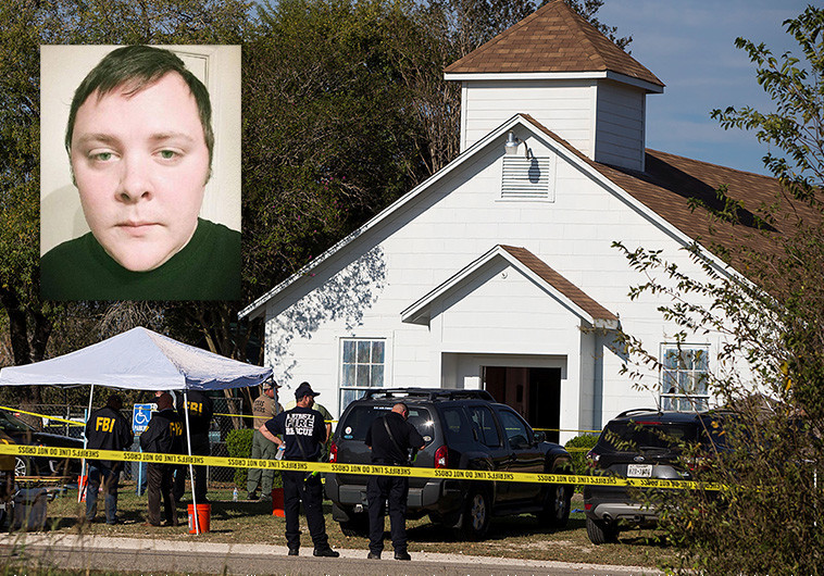 דווין פטריק קלי, הכנסייה בטקסס בה בוצע הירי. צילום: רויטרס