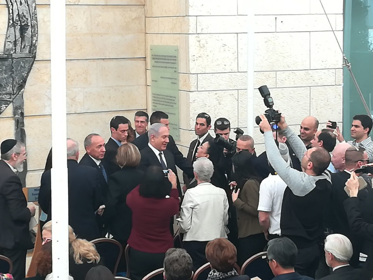 ראש הממשלה נתניהו בטקס במשרד החוץ. צילום: יניר קוזין