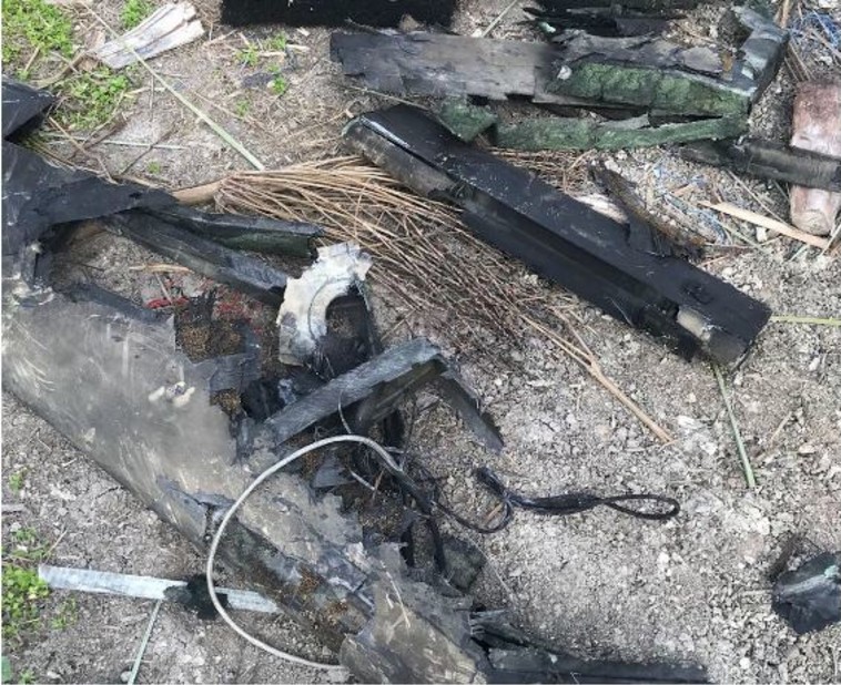 שרידי המל''ט האיראני שהופל