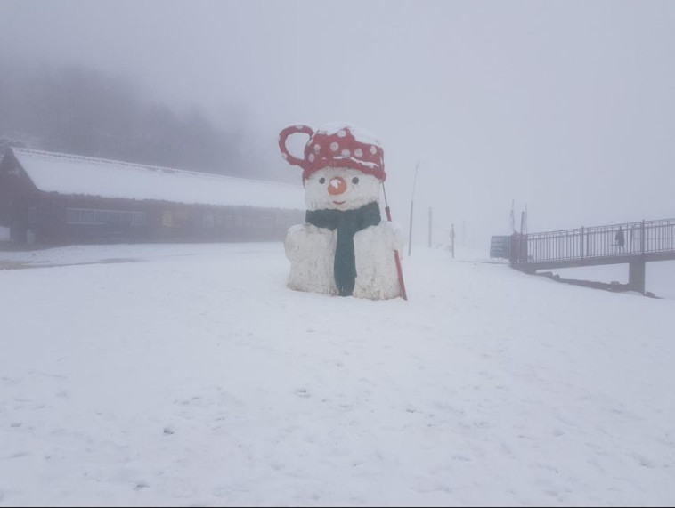 שלג בחרמון. צילום: אתר החרמון