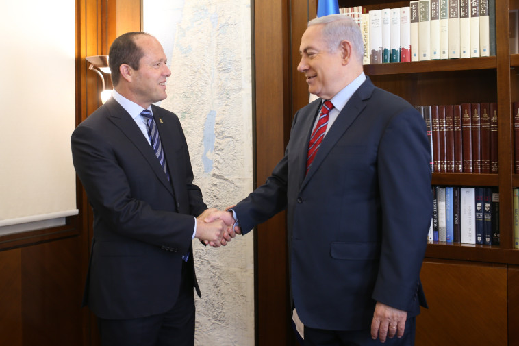 בנימין נתניהו, ניר ברקת. צילום: אורן בן חקון