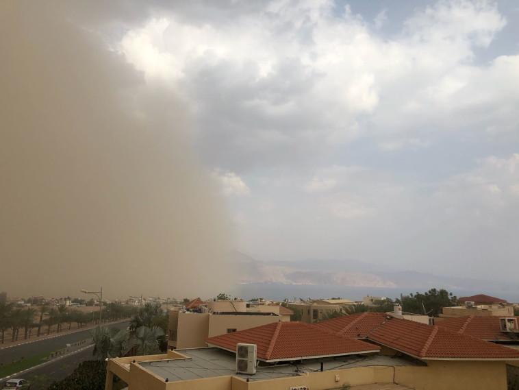 סופת חול סמוך לאילת