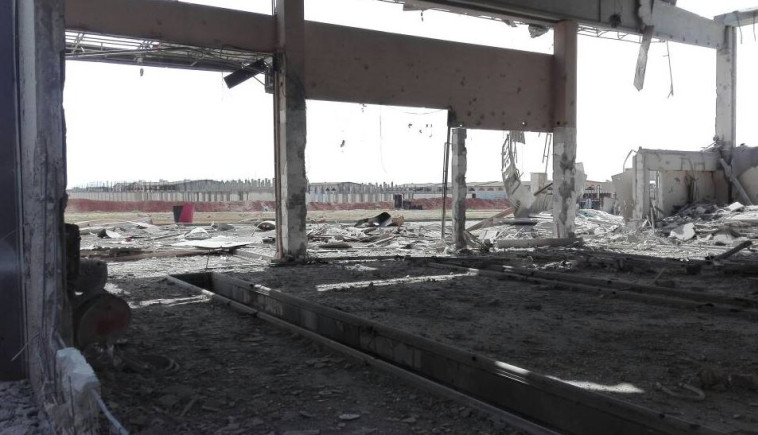 תמונות ראשונות של נזקי התקיפה בסוריה. צילום: רשתות ערביות 
