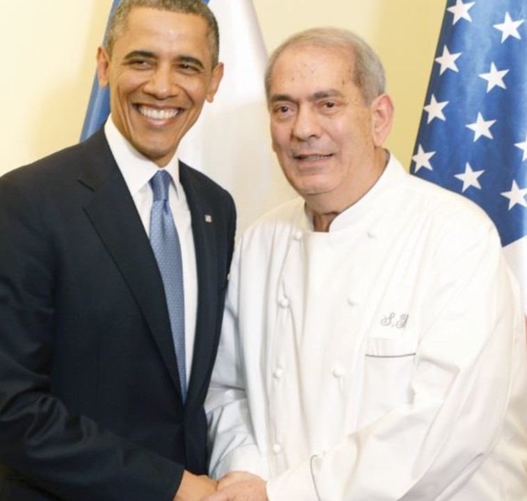 השף שלום קדוש עם הנשיא אובמה 