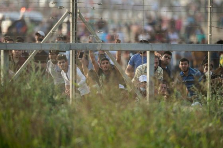 התפרעויות על גבול עזה. צילום: דובר צה"ל