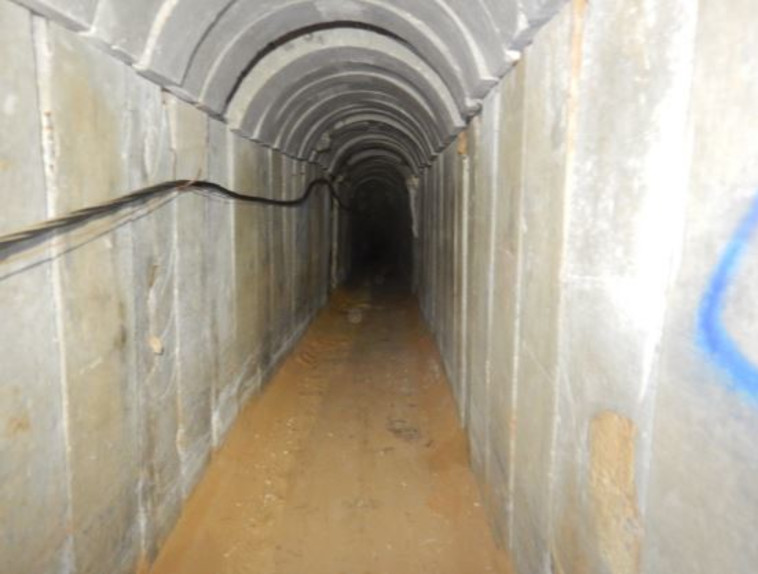 המנהרה שסוכלה. צילום: דובר צה"ל