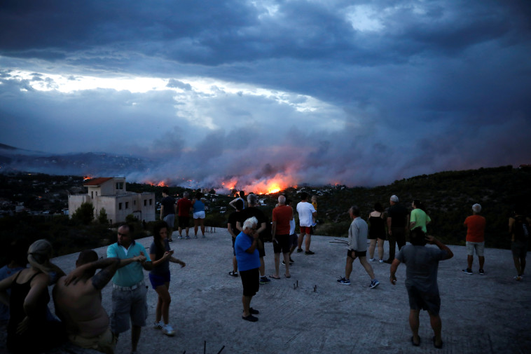 השריפות הקשות ביותר ביוון ב-10 השנים האחרונות. צילום: רויטרס