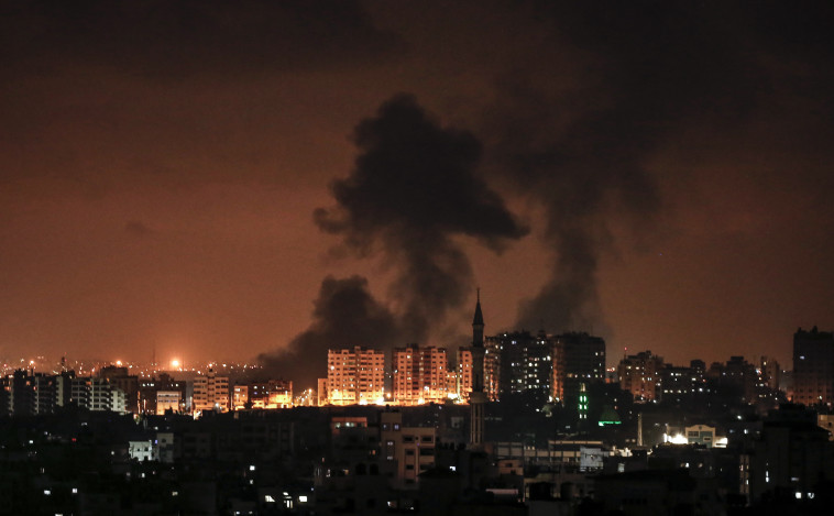 תקיפת צה&quot;ל ברצועה. צילום: AFP