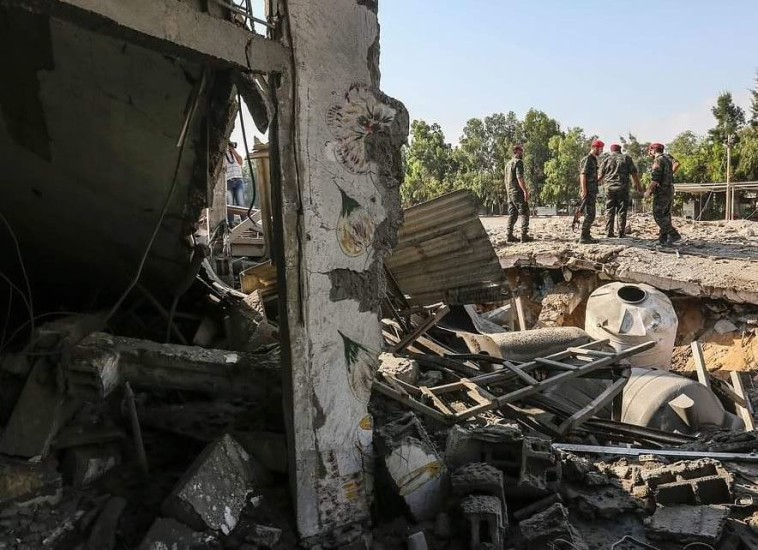 ההפצצות ברצועה. צילום: רשתות ערביות