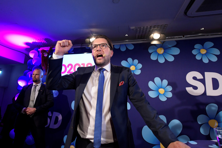 מפלגת השוודים הדמוקרטים, צילום: רויטרס