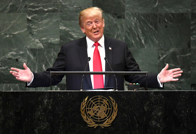 טראמפ. האו"ם לא ידע עד כה אויב במעמדו. צילום: AFP