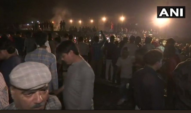 תאונת רכבת קטלנית בהודו. צילום: מסך מתוך טוויטר