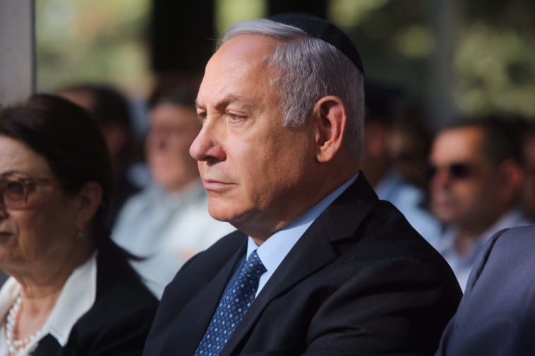 נתניהו במהלך הנאום של רוטמן. מסע שיסוי. צילום: מרק ישראל סלם