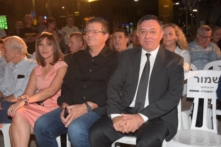 אבי גבאי, יובל רבין וח&quot;כ רויטל סויד. צילום: אבשלום ששוני