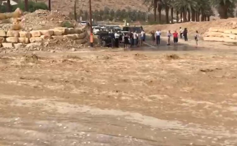 שיטפונות בדרום: צילום: יחל&quot;צ עין גדי