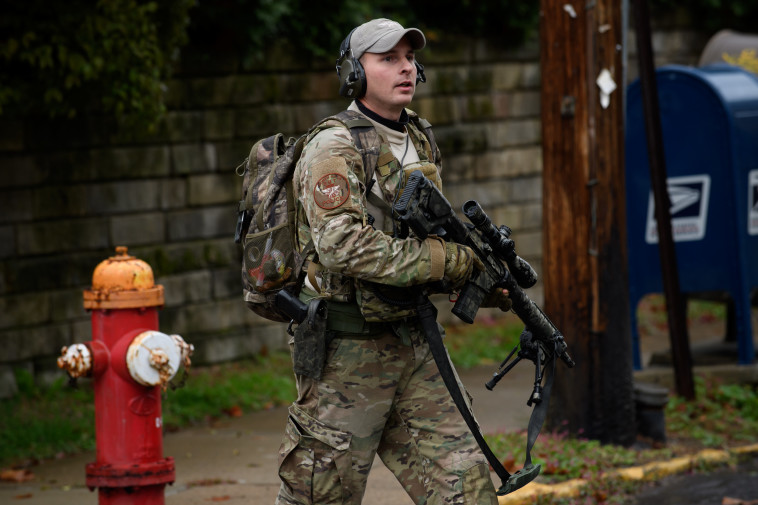 כוחות הביטחון האמריקאים בזירת האירוע. צילום: AFP