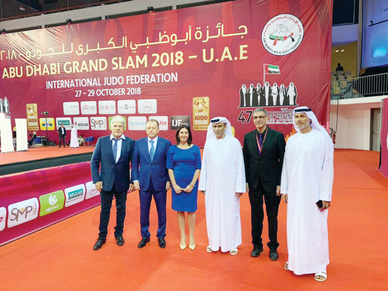 מירי רגב באבו דאבי. צילום: באדיבות איגוד הג'ודו