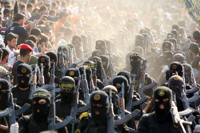 פעילי הג'יהאד האסלאמי ברצועת עזה. צילום: רויטרס