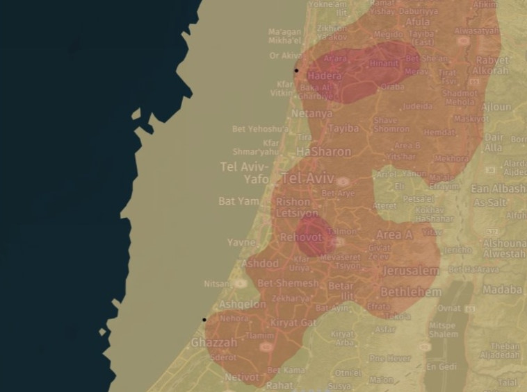  צילום לוויין של סוכנות החלל האירופית. צילום באדיבות גרינפיס